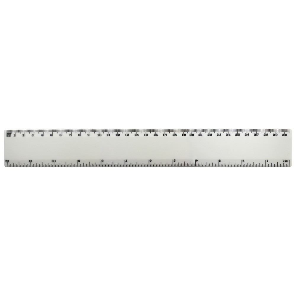 White Plastic Rulers (30cm Ruler)